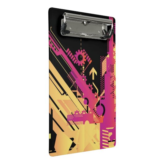 Technische halftone achtergrond 7 mini klembord (Schuin)