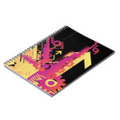 Technische halftone achtergrond 7 notitieboek (Linkerzijde)