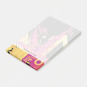 Technische halftone achtergrond 7 post-it® notes (Schuin)