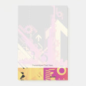 Technische halftone achtergrond 7 post-it® notes (Voorkant)
