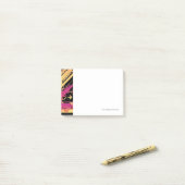 Technische halftone achtergrond 7 post-it® notes (Op bureau)