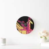 Technische halftone achtergrond 7 ronde klok (Huis)