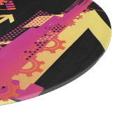 Technische halftone achtergrond 7 snijplank (Hoek)