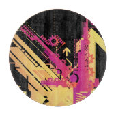 Technische halftone achtergrond 7 snijplank (Voorkant)