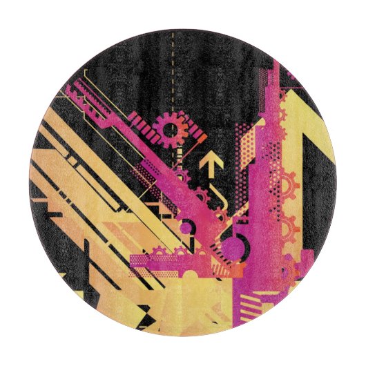 Technische halftone achtergrond 7 snijplank (Voorkant)