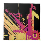 Technische halftone achtergrond 7 tegeltje (Voorkant)