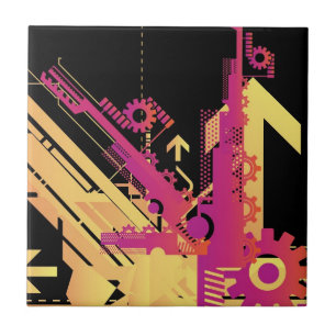 Technische halftone achtergrond 7 tegeltje