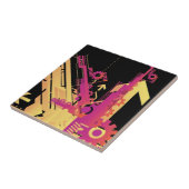 Technische halftone achtergrond 7 tegeltje (Zijkant)