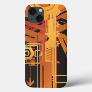 Technische halftone achtergrond iPhone 13 hoesje