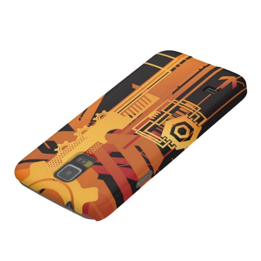 Technische halftone achtergrond Case-Mate samsung galaxy hoesje (Onderkant)