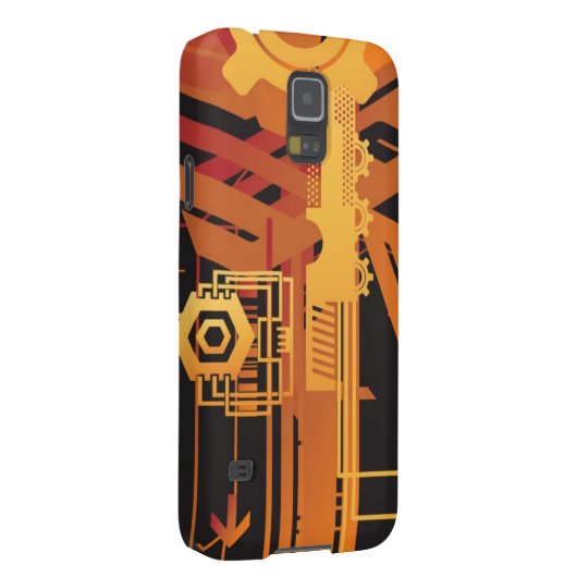 Technische halftone achtergrond Case-Mate samsung galaxy hoesje (Back/Rechts)