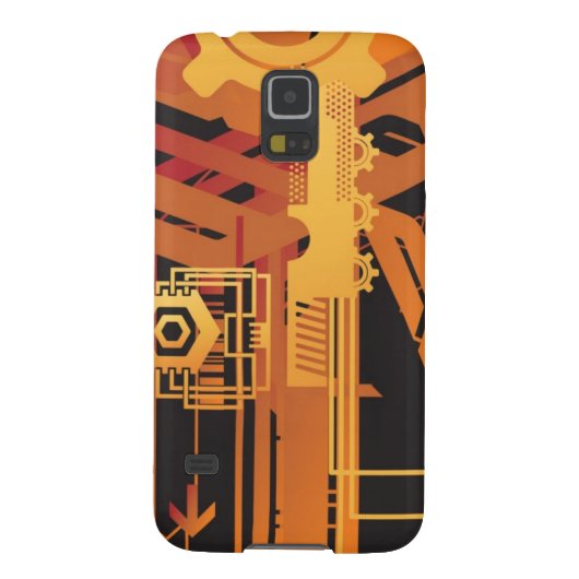 Technische halftone achtergrond Case-Mate samsung galaxy hoesje (Achterkant)