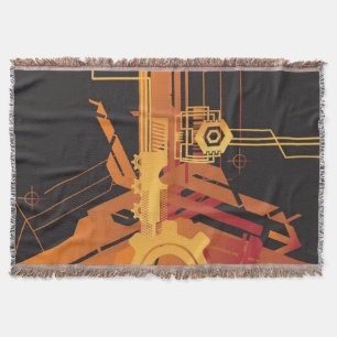 Technische halftone achtergrond deken