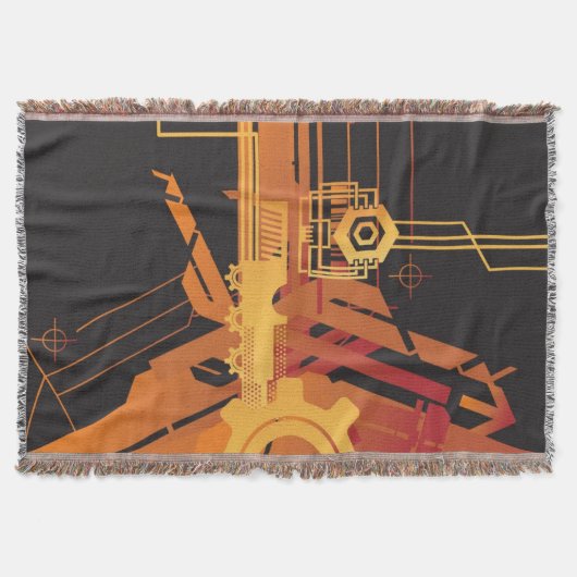 Technische halftone achtergrond deken (Voorkant)