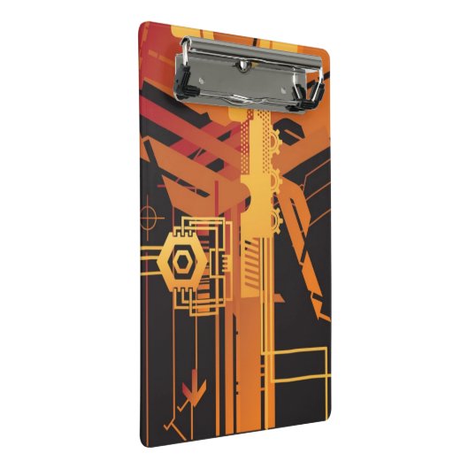 Technische halftone achtergrond mini klembord (Schuin)