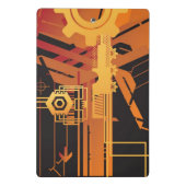 Technische halftone achtergrond mini klembord (Achterkant)