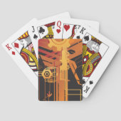 Technische halftone achtergrond pokerkaarten (Achterkant)