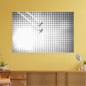 Technische Halftone-effectvliegtuigen met Halftoon Canvas Afdruk (Insitu (Woonkamer))