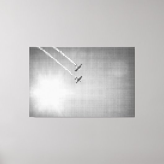 Technische Halftone-effectvliegtuigen met Halftoon Canvas Afdruk (Voorkant)