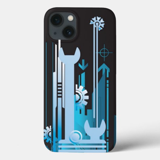 Technische halftoon achtergrond 3 Case-Mate iPhone case (Achterkant)