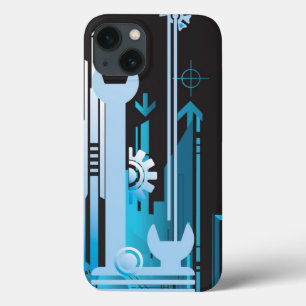 Technische halftoon achtergrond 3 Case-Mate iPhone case
