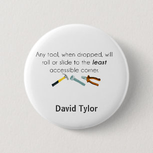 Technische humor ronde button 5,7 cm