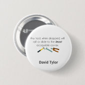 Technische humor ronde button 5,7 cm (Voorkant /achterkant)