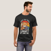 Technische IT-ondersteuning Humor Kat Kerels Tech T-shirt (Voorkant volledig)