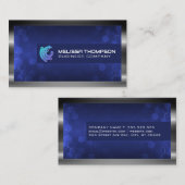 Technische Logo | Moderne geometrische achtergrond Visitekaartje (Voorkant / Achterkant)