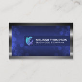 Technische Logo | Moderne geometrische achtergrond Visitekaartje (Voorkant)