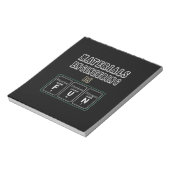 Technische materialen engineering is leuk notitieblok (Linkerzijde)