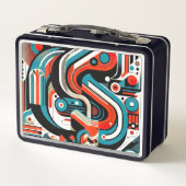 Technische metalen lunchbox (Achterkant)