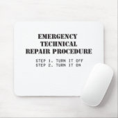 Technische noodreparatieprocedure muismat (Met muis)