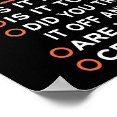 Technische ondersteuning Controlelijst Computer IT Poster (Hoek)