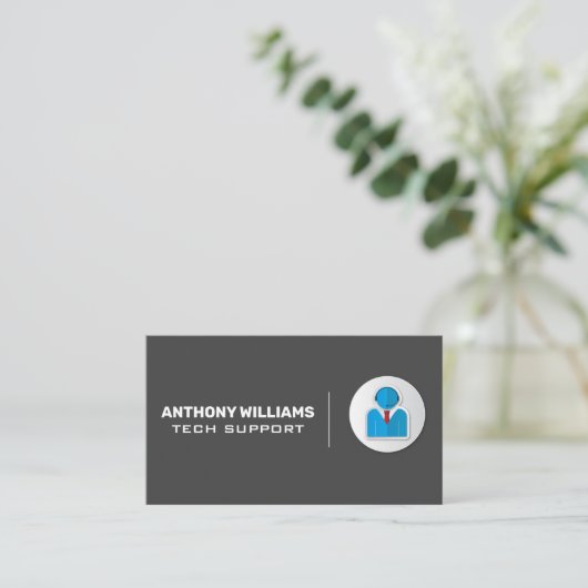 Technische ondersteuning | Customer Support met he Visitekaartje (Staand voorkant)