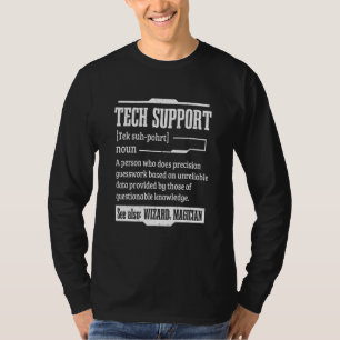 Technische ondersteuning Definitie Computer T-shirt