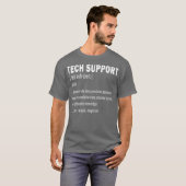 Technische ondersteuning Definitie Funny Cute Geek T-shirt (Voorkant volledig)