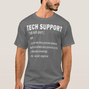 Technische ondersteuning Definitie Funny Cute Geek T-shirt
