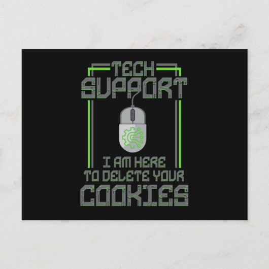 Technische ondersteuning die ik hier ben om u te v briefkaart (Voorkant)