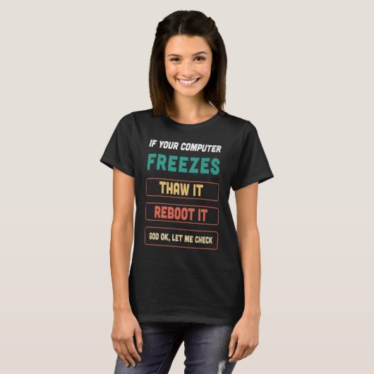 Technische ondersteuning en Sysadmin Technology Ch T-shirt (Voorkant volledig)