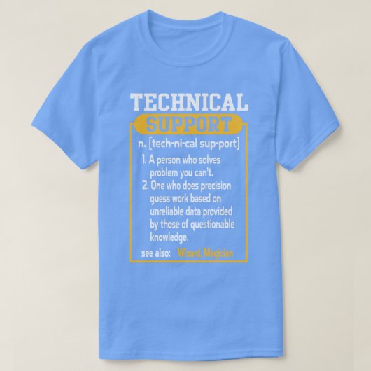 Technische ondersteuning Funny Computer Engineer T-shirt (Design voorkant)
