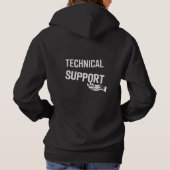 TECHNISCHE ONDERSTEUNING — Futuristische Minimalis Hoodie (Achterkant)