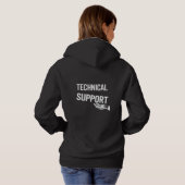 TECHNISCHE ONDERSTEUNING — Futuristische Minimalis Hoodie (Achterkant volledig)