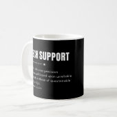 Technische ondersteuning grap computer consultant koffiemok (Voorkant links)