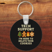 Technische ondersteuning hier om cookies te verwij sleutelhanger (Voorkant)