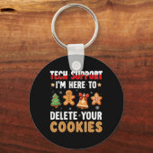 Technische ondersteuning hier om cookies te verwij sleutelhanger (Voorkant)