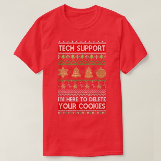 Technische ondersteuning hier om uw cookies te ver t-shirt (Design voorkant)