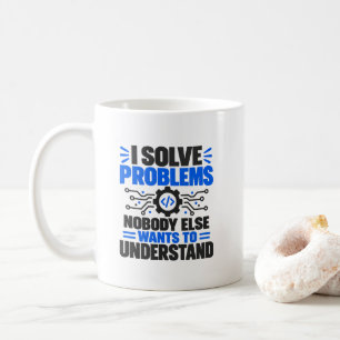 Technische ondersteuning humor I los problemen op Koffiemok