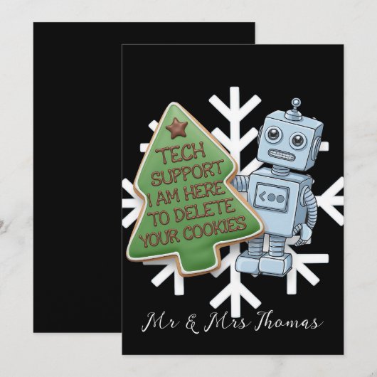 Technische ondersteuning: ik ben hier om je cookie kaart (Voorkant / Achterkant)