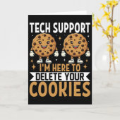 Technische ondersteuning: ik ben hier om uw cookie kaart (Gele Bloem)